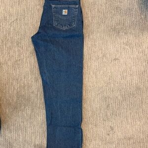 Carhartt Men's Dark Blue Straight Leg Jeans